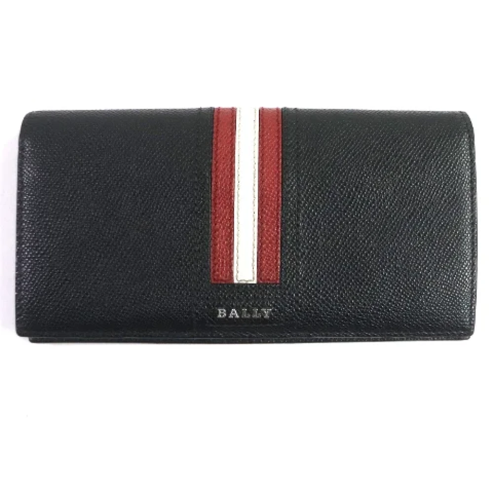 Bally Pre-owned Leather wallets Black Heren