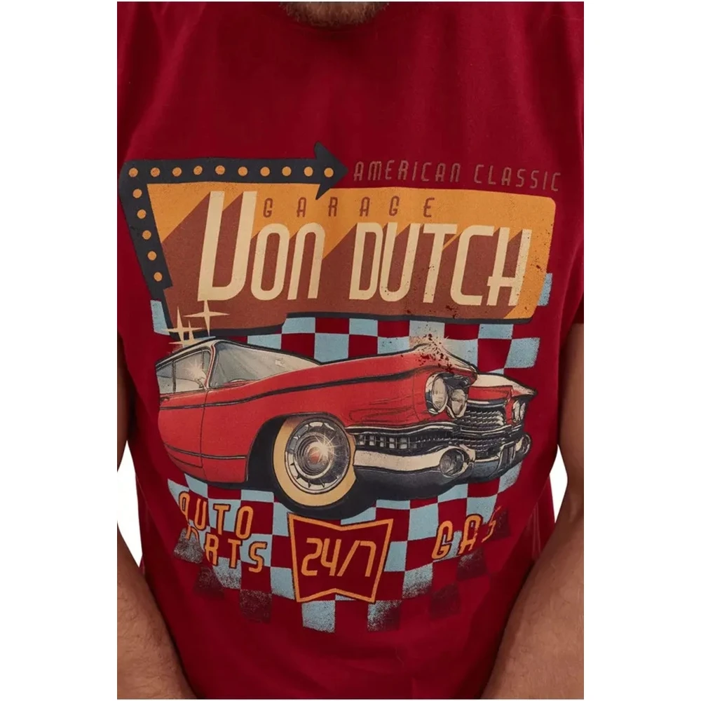 Von Dutch Granate Dinn Tee Red Heren