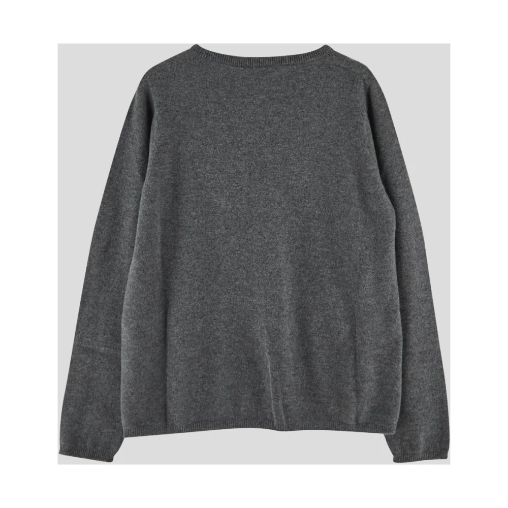 Max Mara Kasjmier Crewneck Sweater Gray Dames