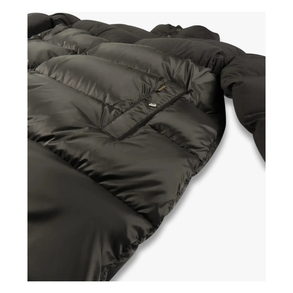 Moorer Eiderdons en Nylon Parka Brown Heren