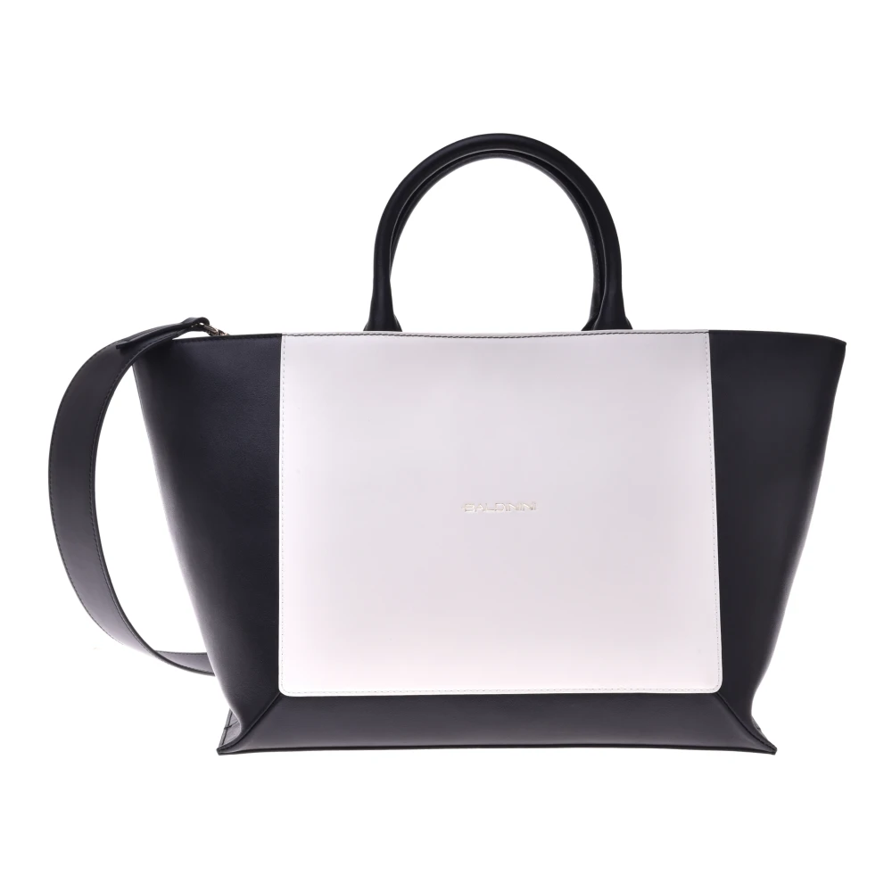 Baldinini Leather handbag in black and white Dames