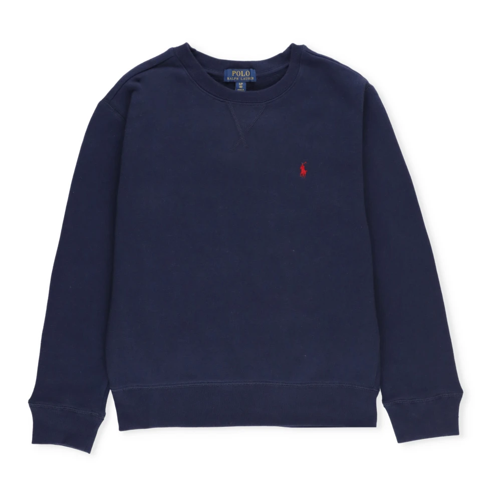 Ralph Lauren Boys Blue Kids Sweatshirts, 7 Y, Cotton Sweatshirt