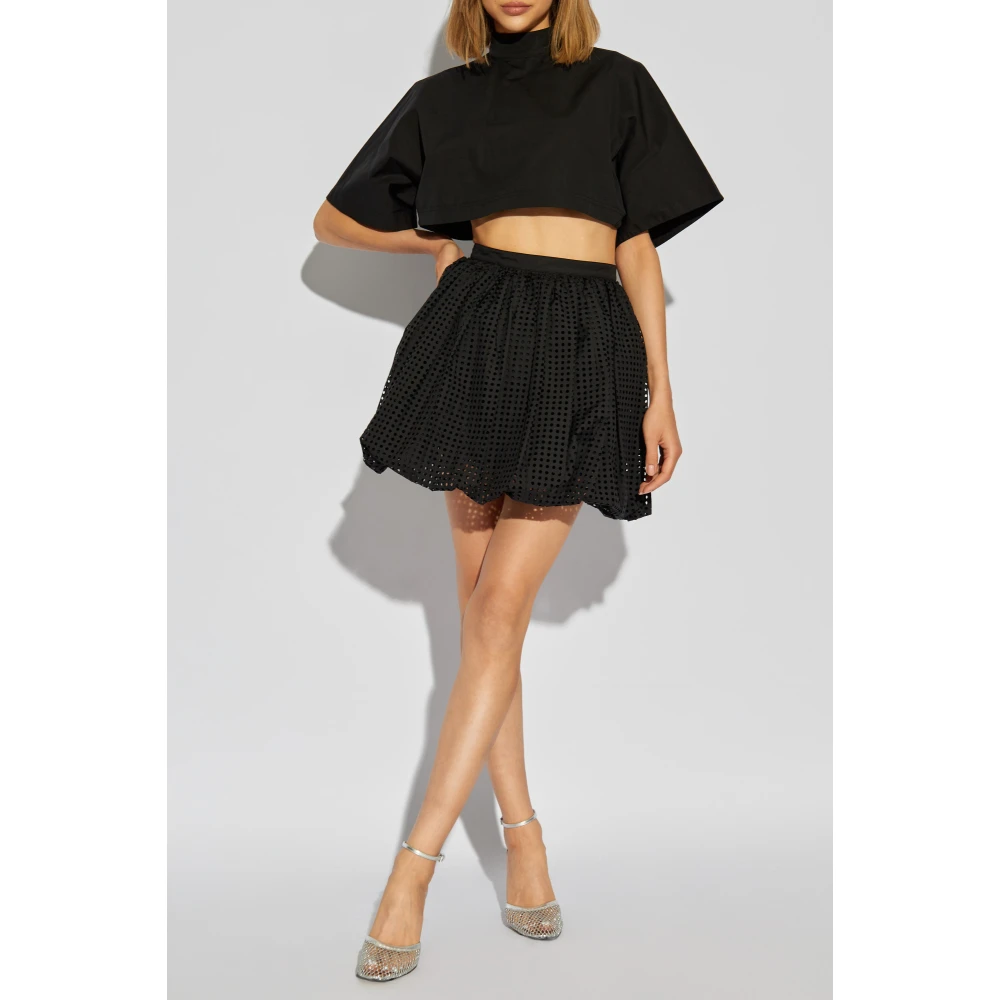 Alaïa Polka Dot Rok Black Dames