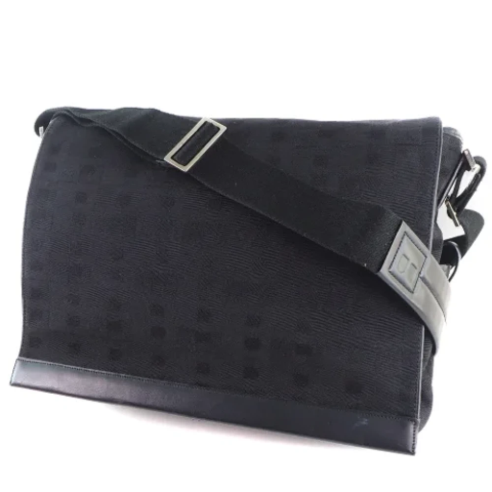 Bally Pre-owned Canvas crossbody-bags Black Dames