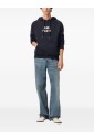 sweat-a-capuche-en-boucle-lourde-bleu