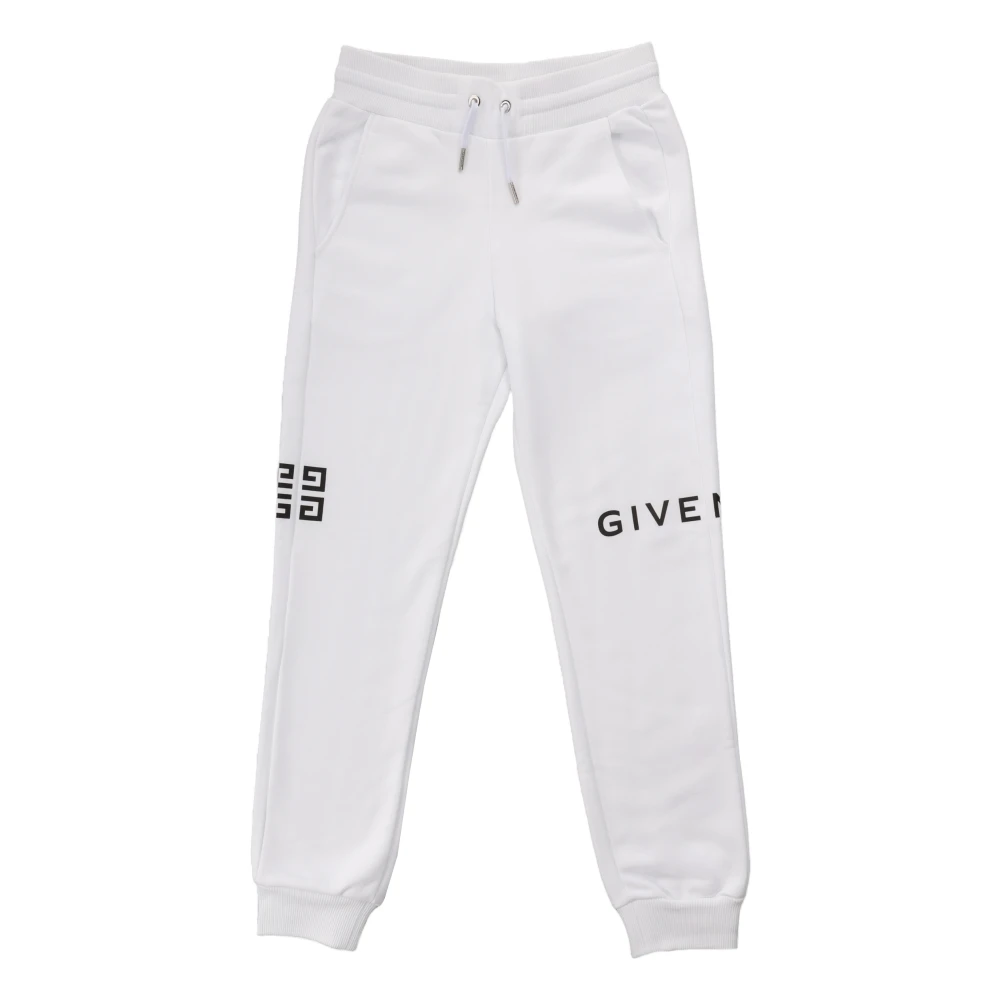 Givenchy Barn Sweatpants Regular Fit Bomull Polyester White, Pojke