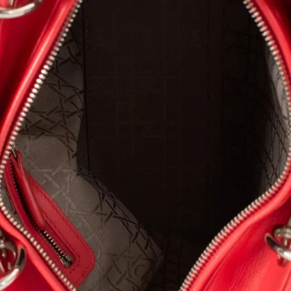 Dior Vintage Pre-owned Leather dior-bags Pink Dames
