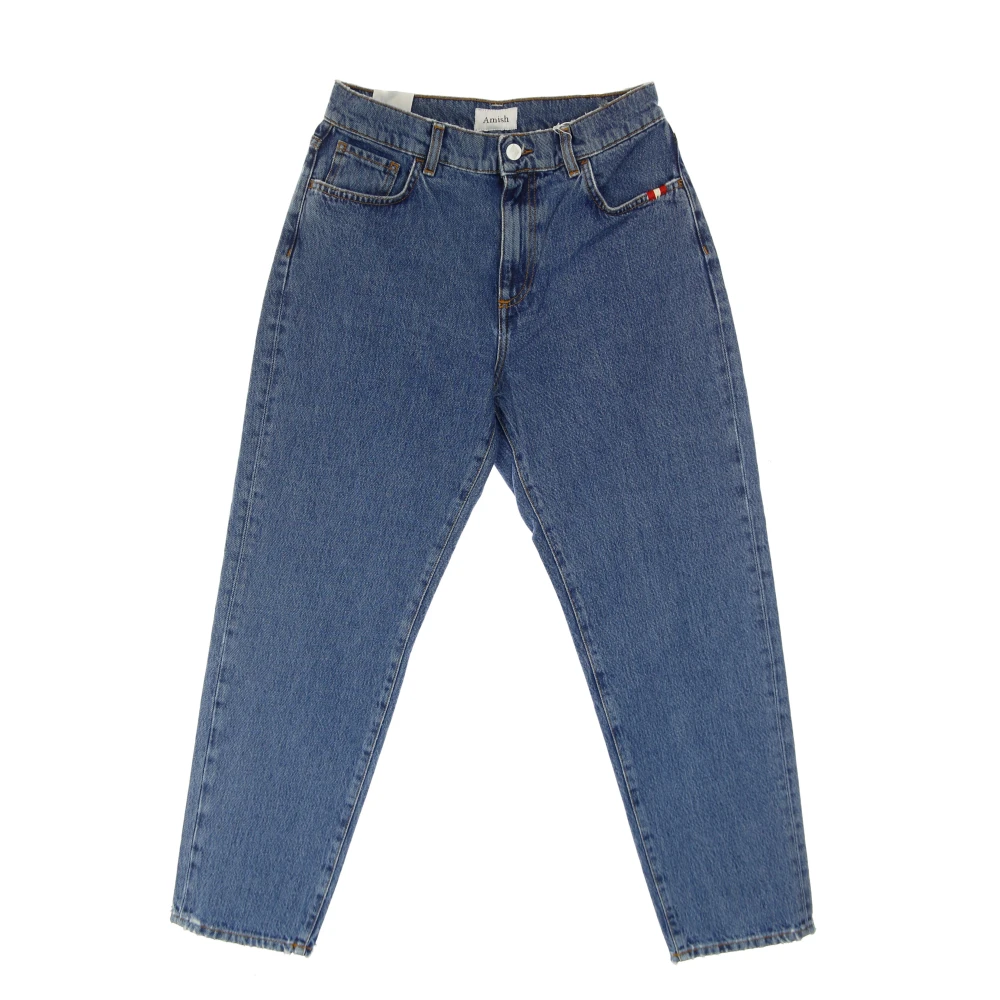 Amish Donna Blu Stone Wash Denim Jeans Da