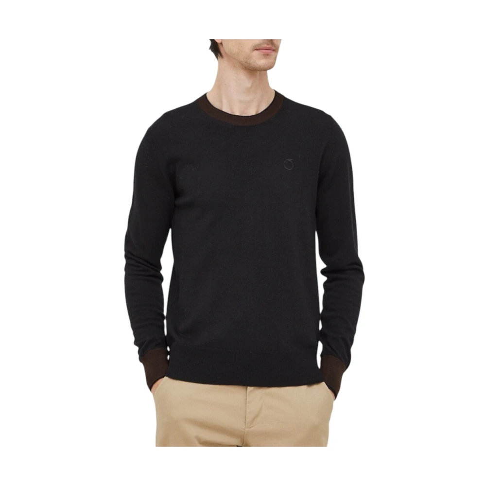 Trussardi Men's Black Round-Neck Knitwear, 2XL, Maglia