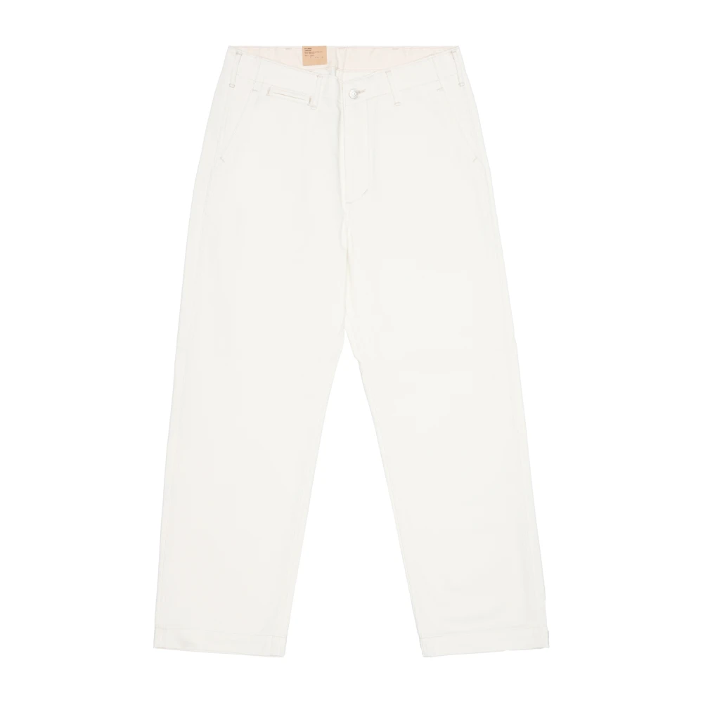 Edwin Japanse Katoenen Wijde Pijp Broek White Heren