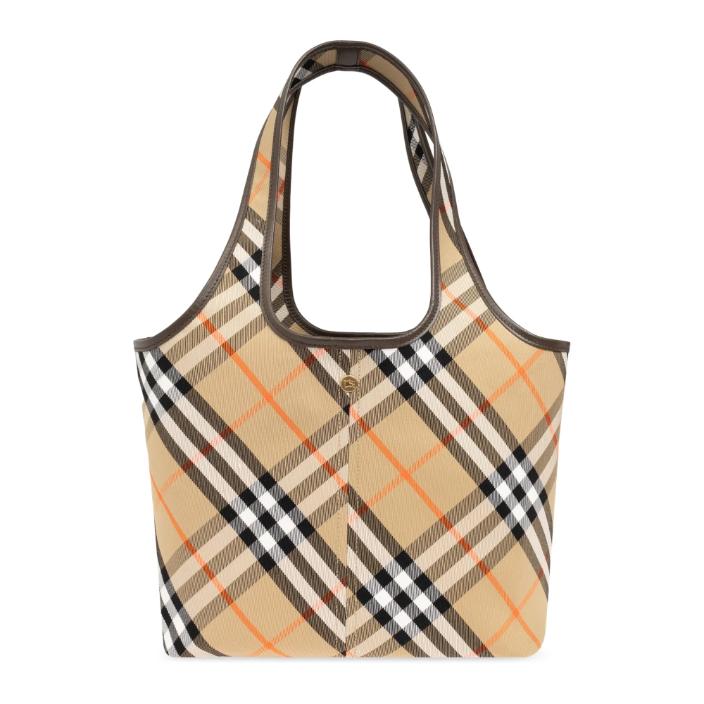 Burberry Katoenen tote tas Beige Dames