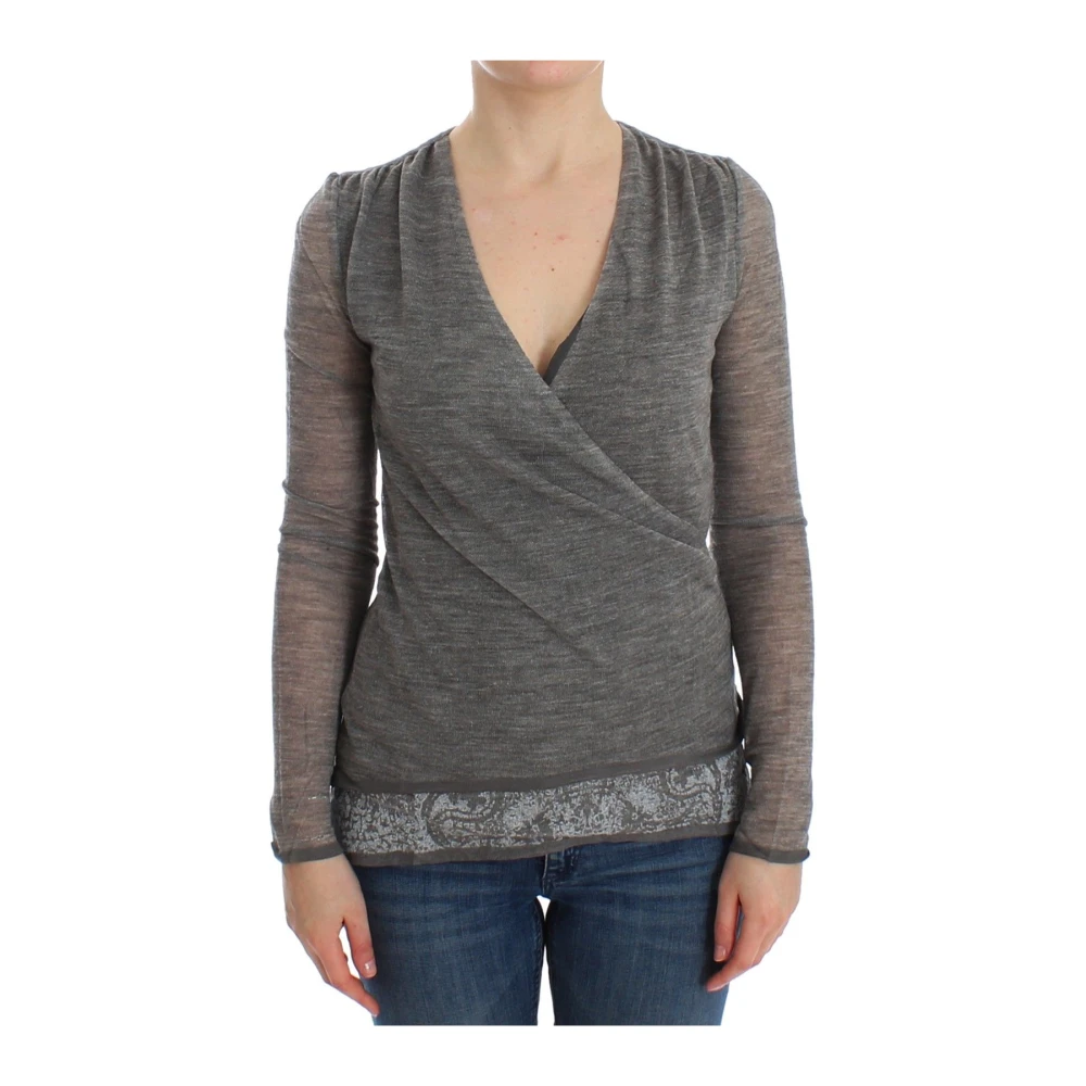 Knitwear > V-neck Knitwear - - Ermanno Scervino - Modalova