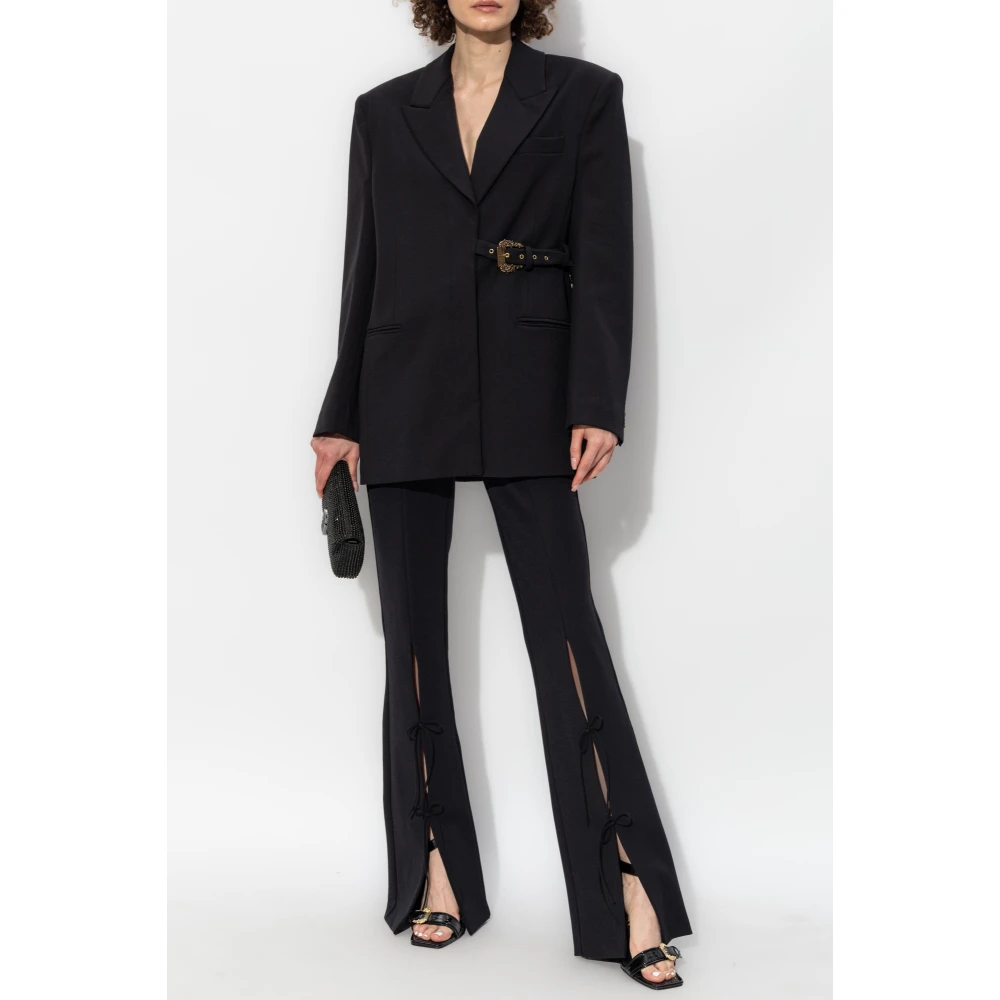 Versace Jeans Couture Blazer met riem Black Dames