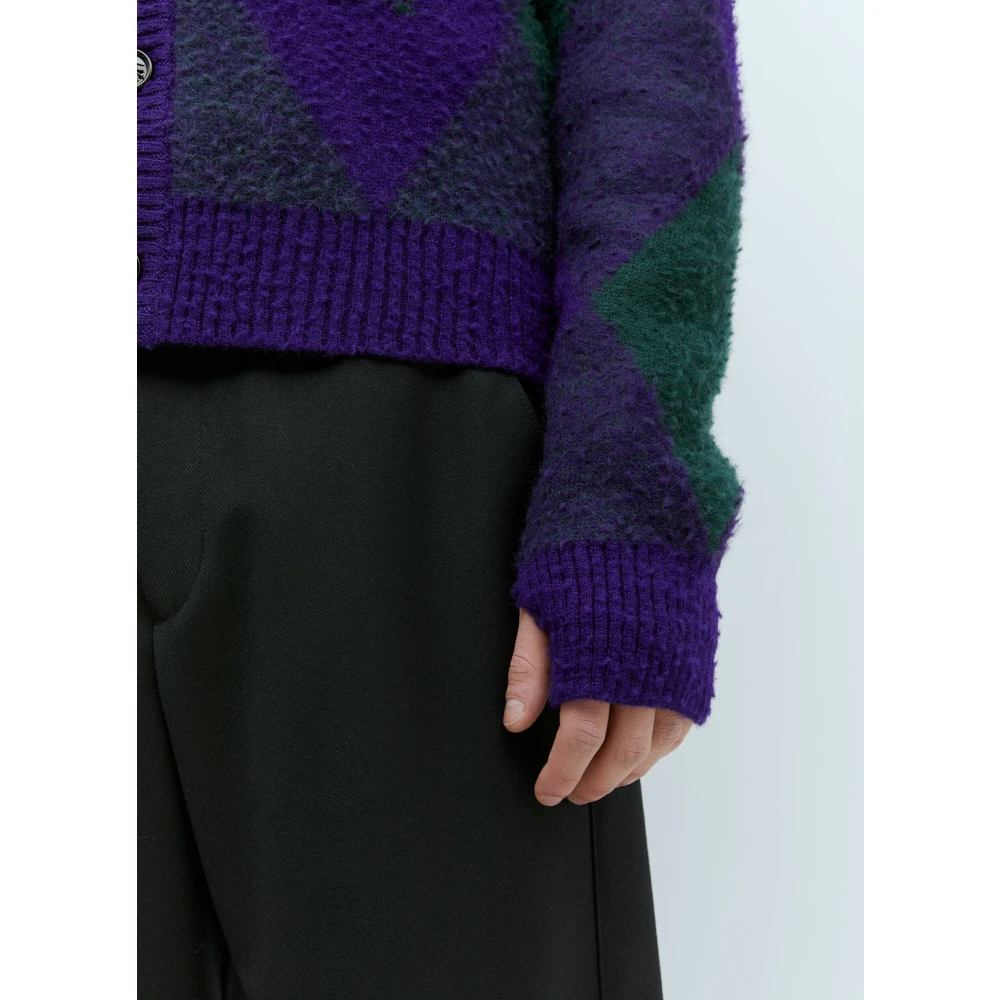 Burberry Knitwear Purple Heren