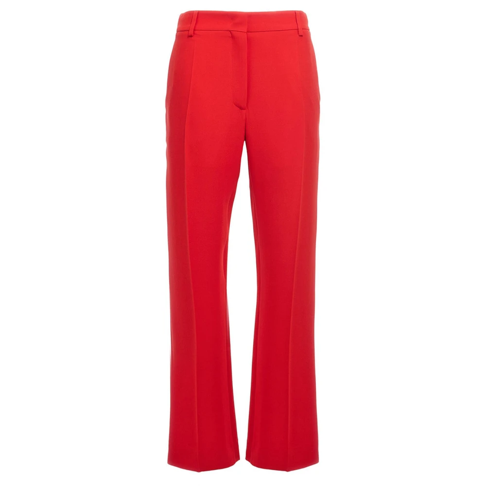 Valentino Garavani Red Wide Trousers, Female, 2XS, Cady Trousers