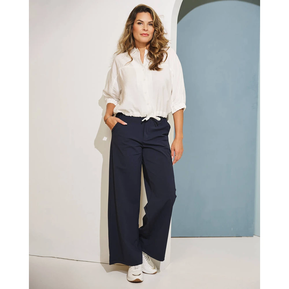 Zoso Korte Mouw Lisa Blouse White Dames