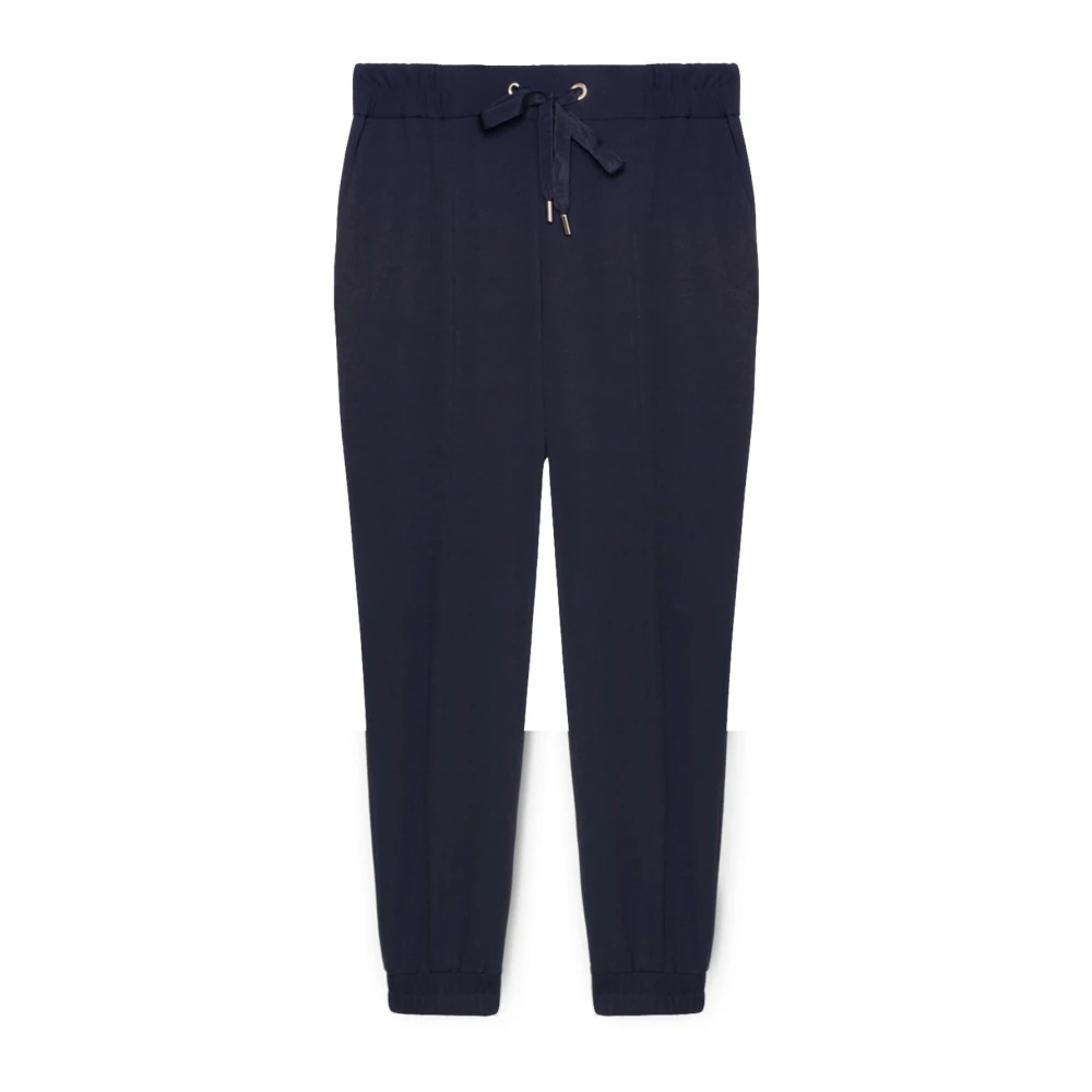 Fiorella Rubino Scuba Crepe Joggers Blue Dames