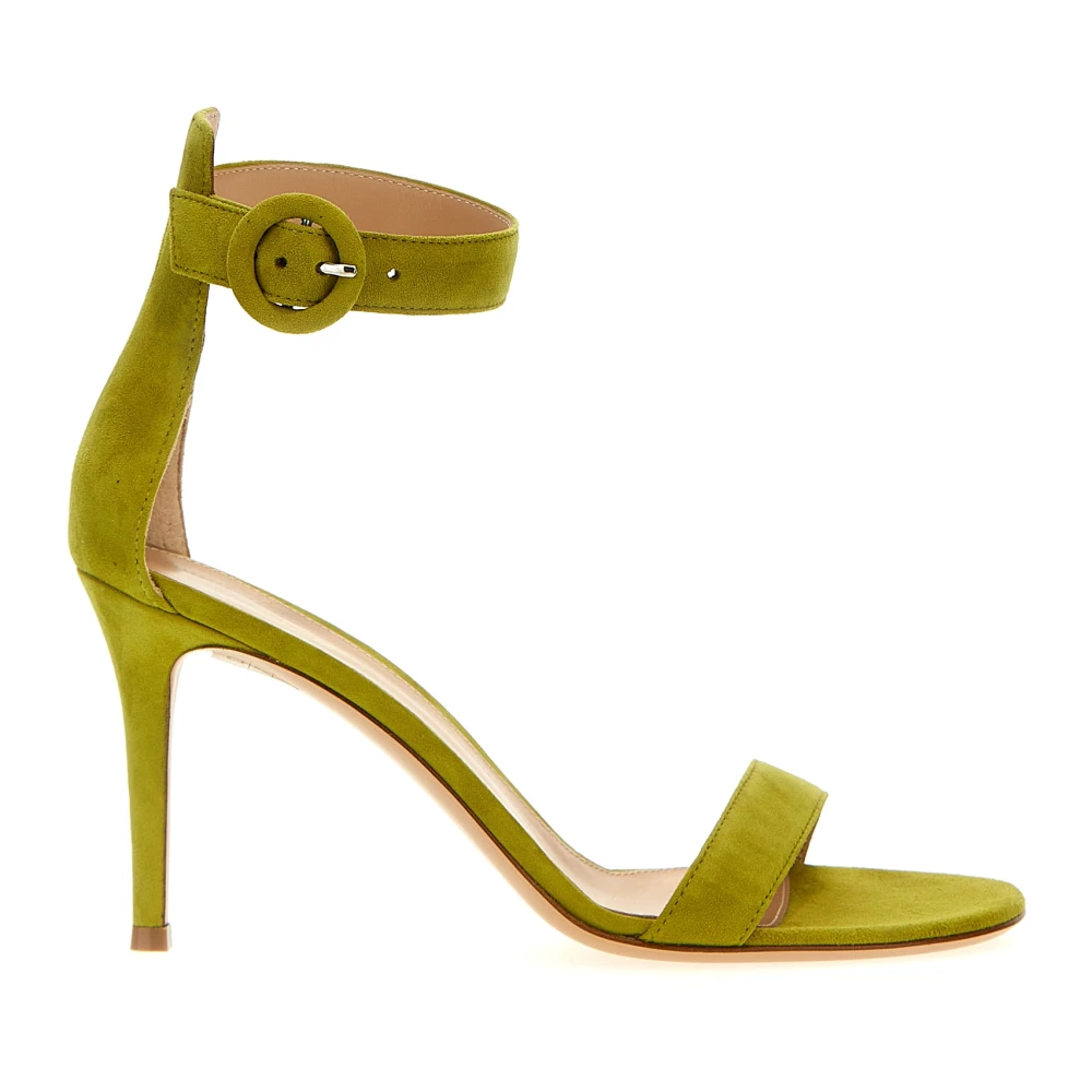 Gianvito Rossi Women's Green High Heel Sandals, 3 Uk, Portofino 85 Sandals