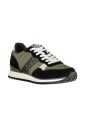 sneaker-en-polyester-vert-avec-details-contrastants