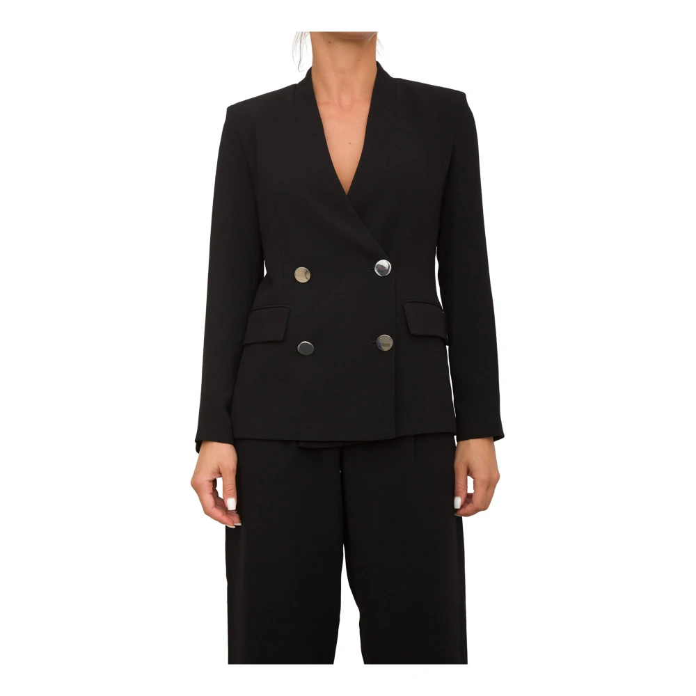 Armani Exchange Zwarte Blazer voor Mannen Black Dames