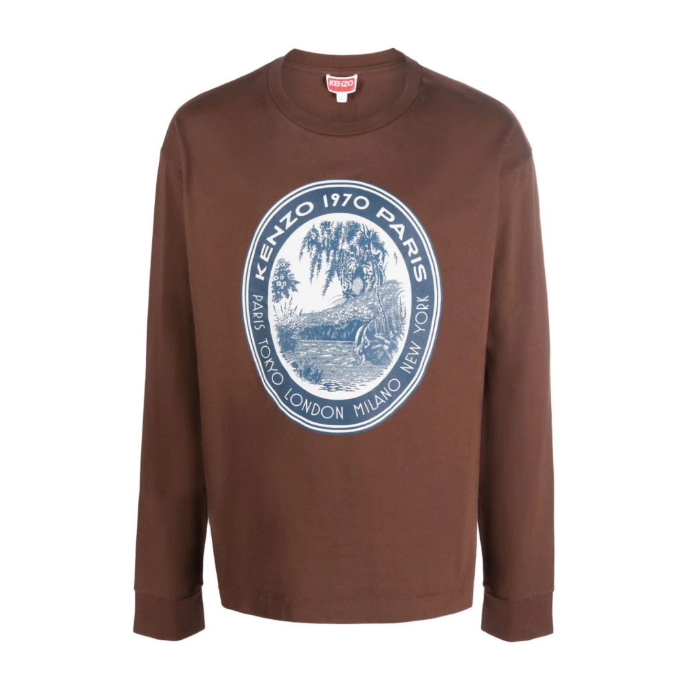 Kenzo Bruine Sweatshirt Upgrade Casual Garderobe Stijl Brown Heren