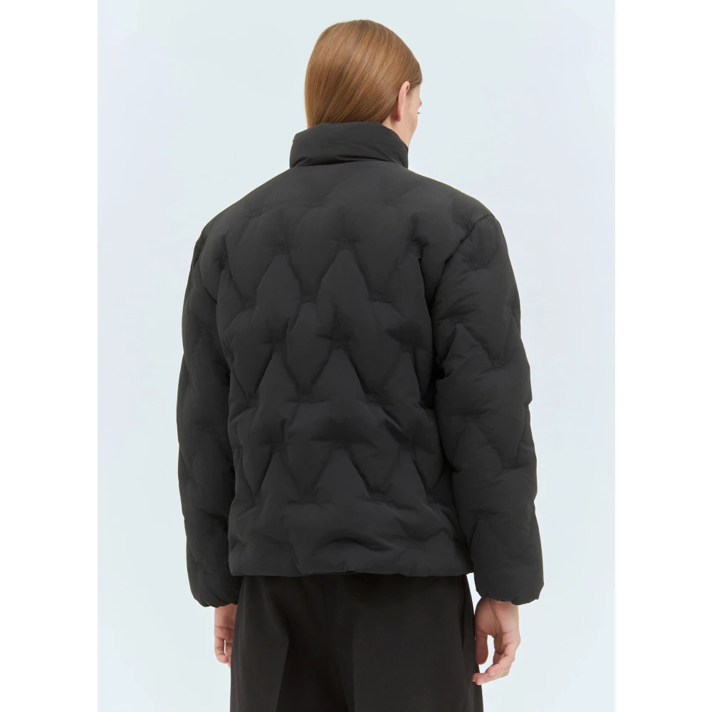 Burberry Gewatteerde Nylon Donsjas met Logo Black Heren