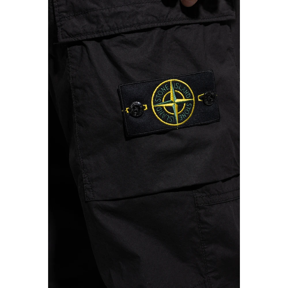 Stone Island Broek type vracht Black Heren