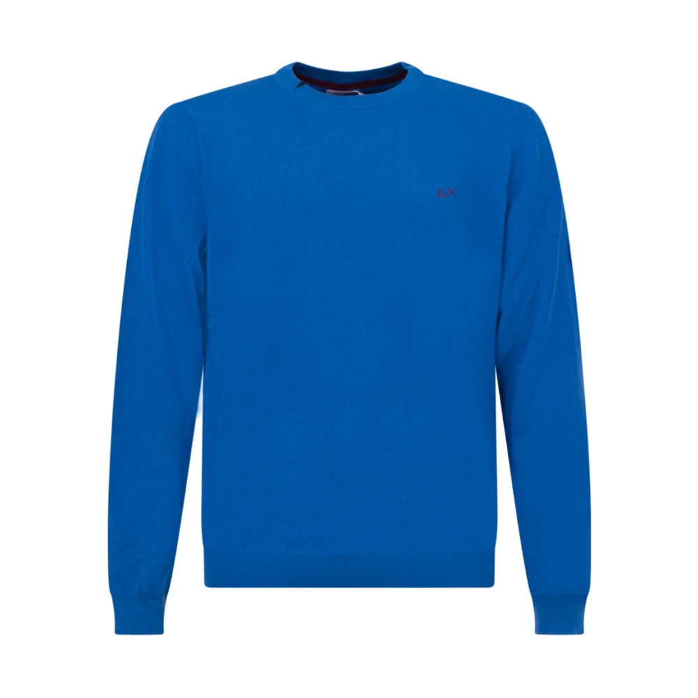 Sun68 Blauwe Sweaters voor Heren Blue Heren