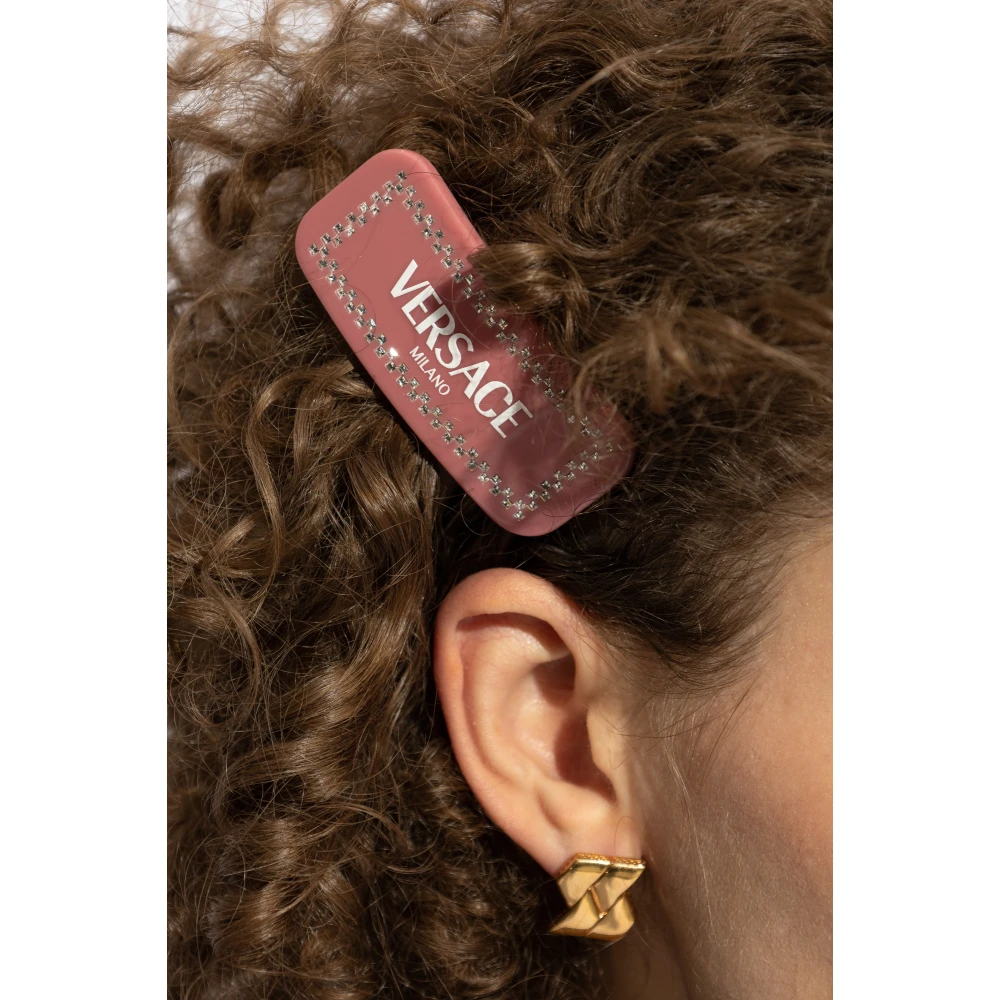 Versace Haarknip met glinsterende kristallen Pink Dames