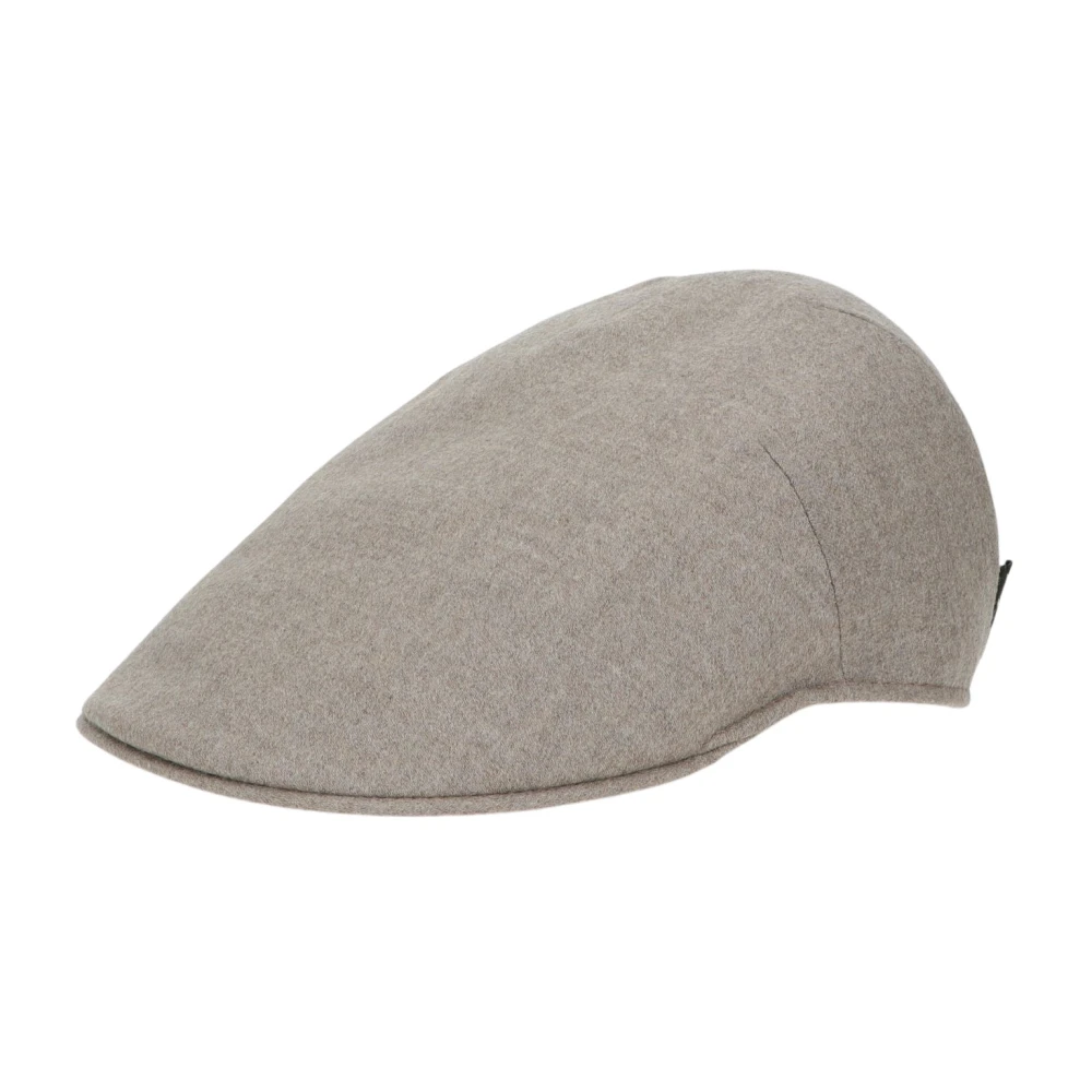 Borsalino Duckbill Flat Cap Rain System Gray Unisex