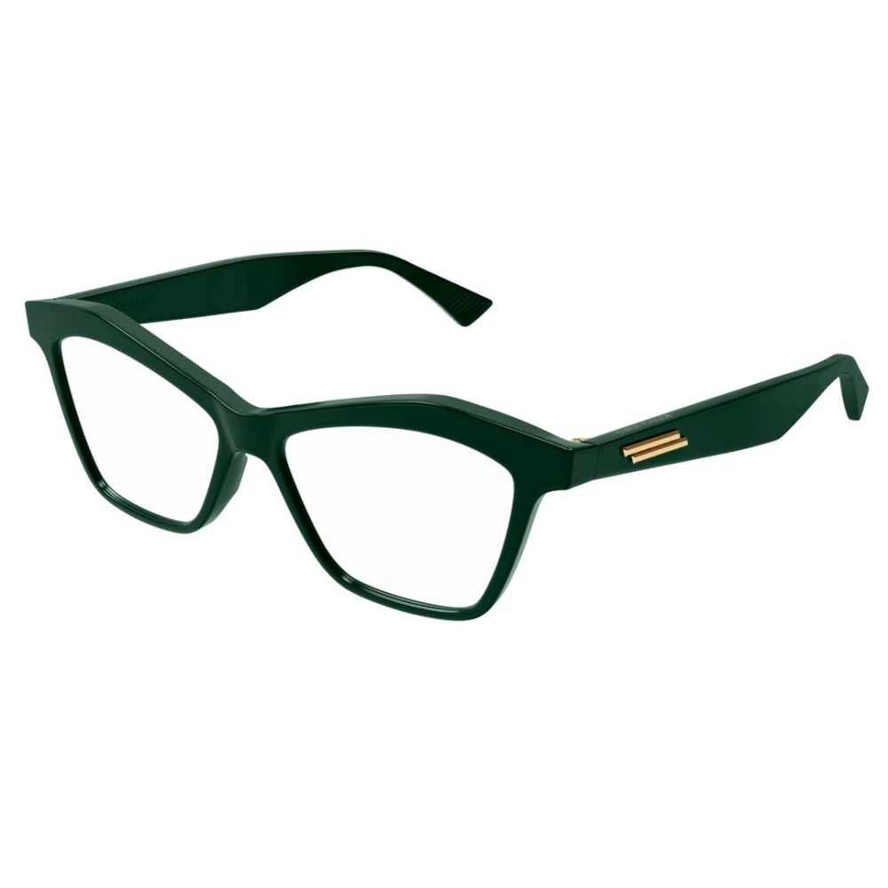 Bottega Veneta Stijlvolle Brilmonturen voor Modieuze Liefhebbers Green Unisex