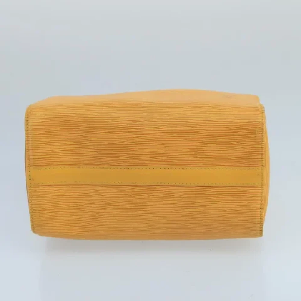 Louis Vuitton Vintage Pre-owned Leather louis-vuitton-bags Yellow Dames
