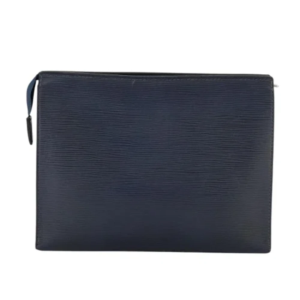 Louis Vuitton Vintage Pre-owned Leather pouches Blue Dames