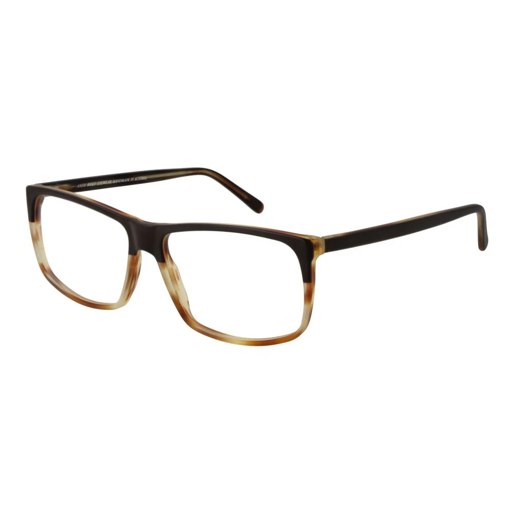 Andy Wolf Unisex Brown Glasses, One Size, Rectangle Optical Frames