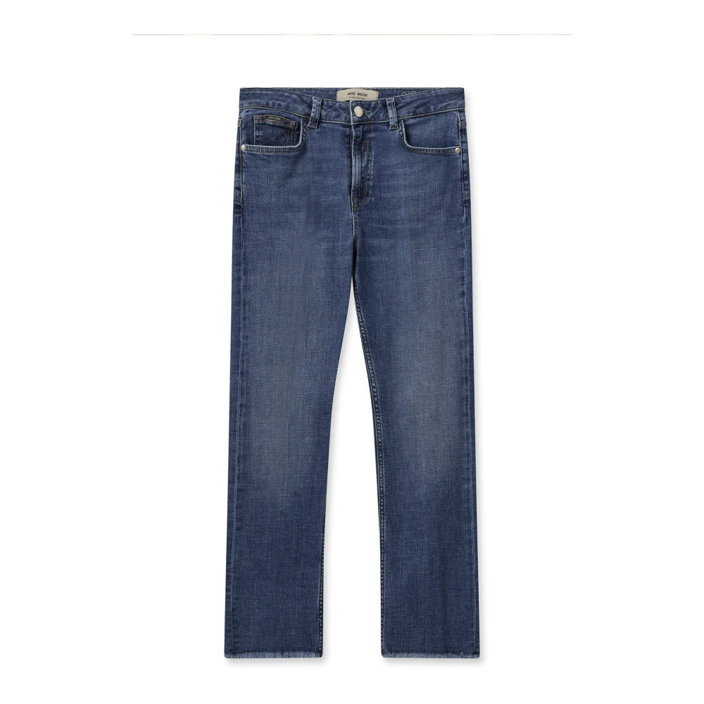 MOS MOSH Flare jeans geïnspireerd door de jaren 70 Blue Dames