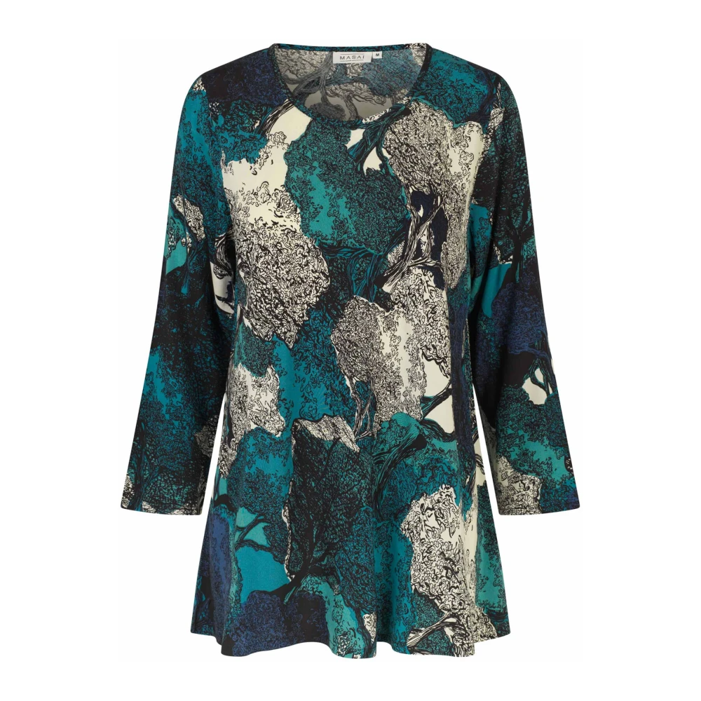 Masai Celestial Print Longsleeve Top Multicolor Dames