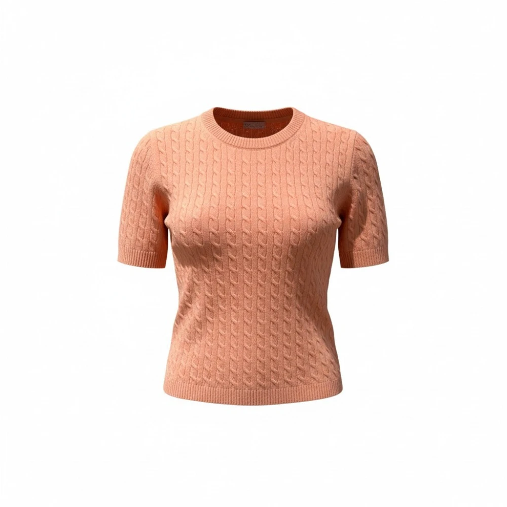 Stenströms Women's Orange Lilan Cashmere T-Shirt