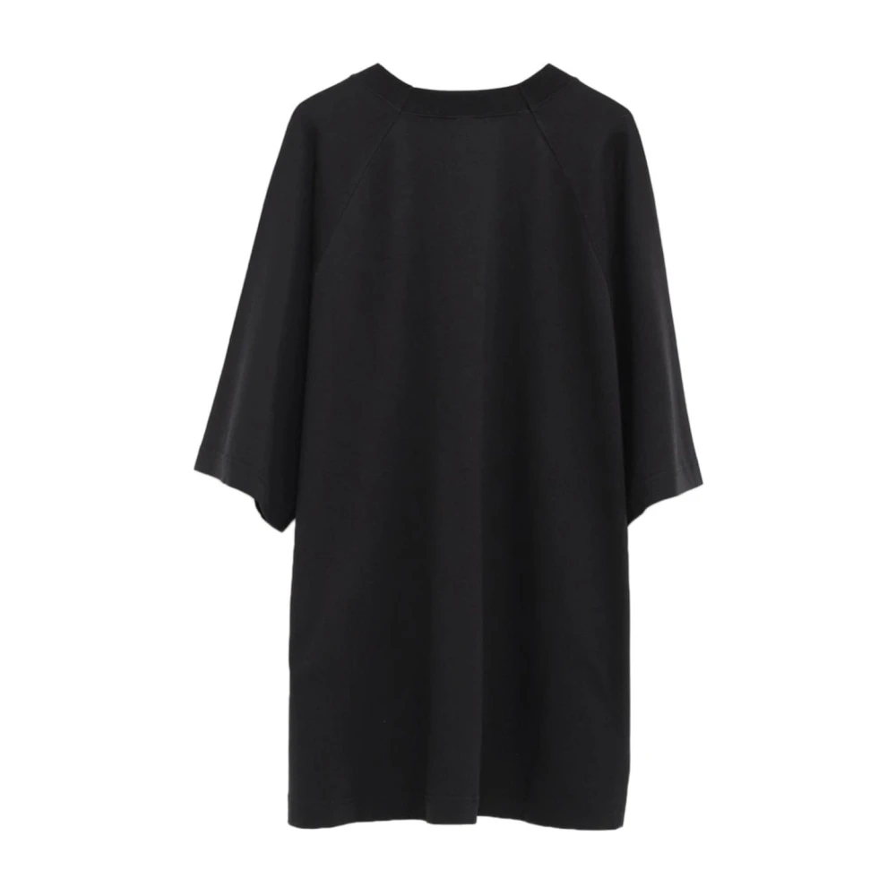 Jacquemus Zwart Logo Crew Neck T-shirt Black Heren