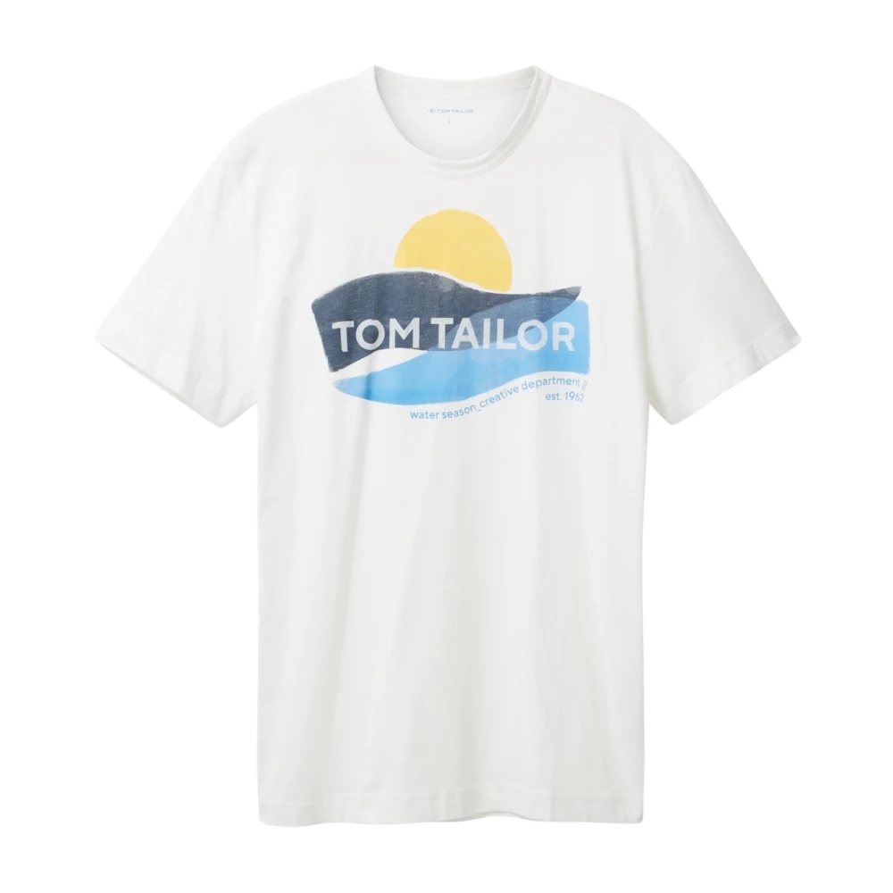 Tom Tailor T-Shirts White Heren
