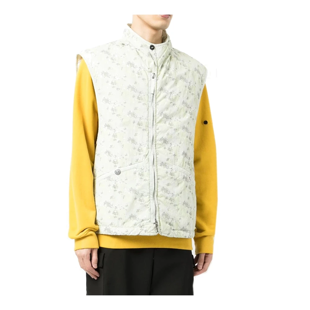 Stone Island Groene Mouwloze Jas Aw20 Green Heren