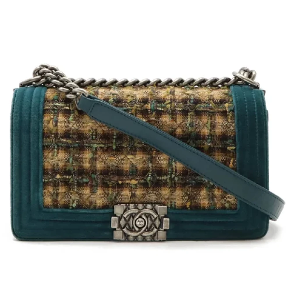 Chanel Vintage Pre-owned Leather chanel-bags Green Dames