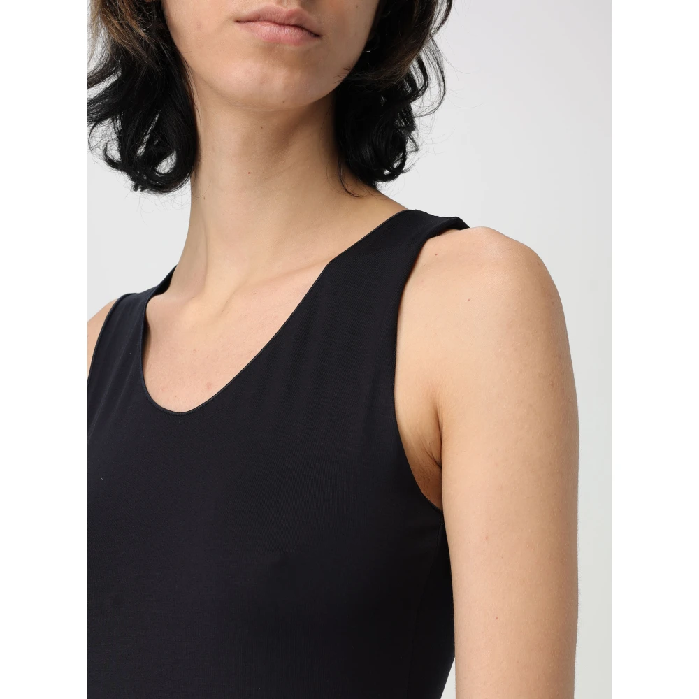 Emporio Armani Jersey Top voor Vrouwen Blue Dames