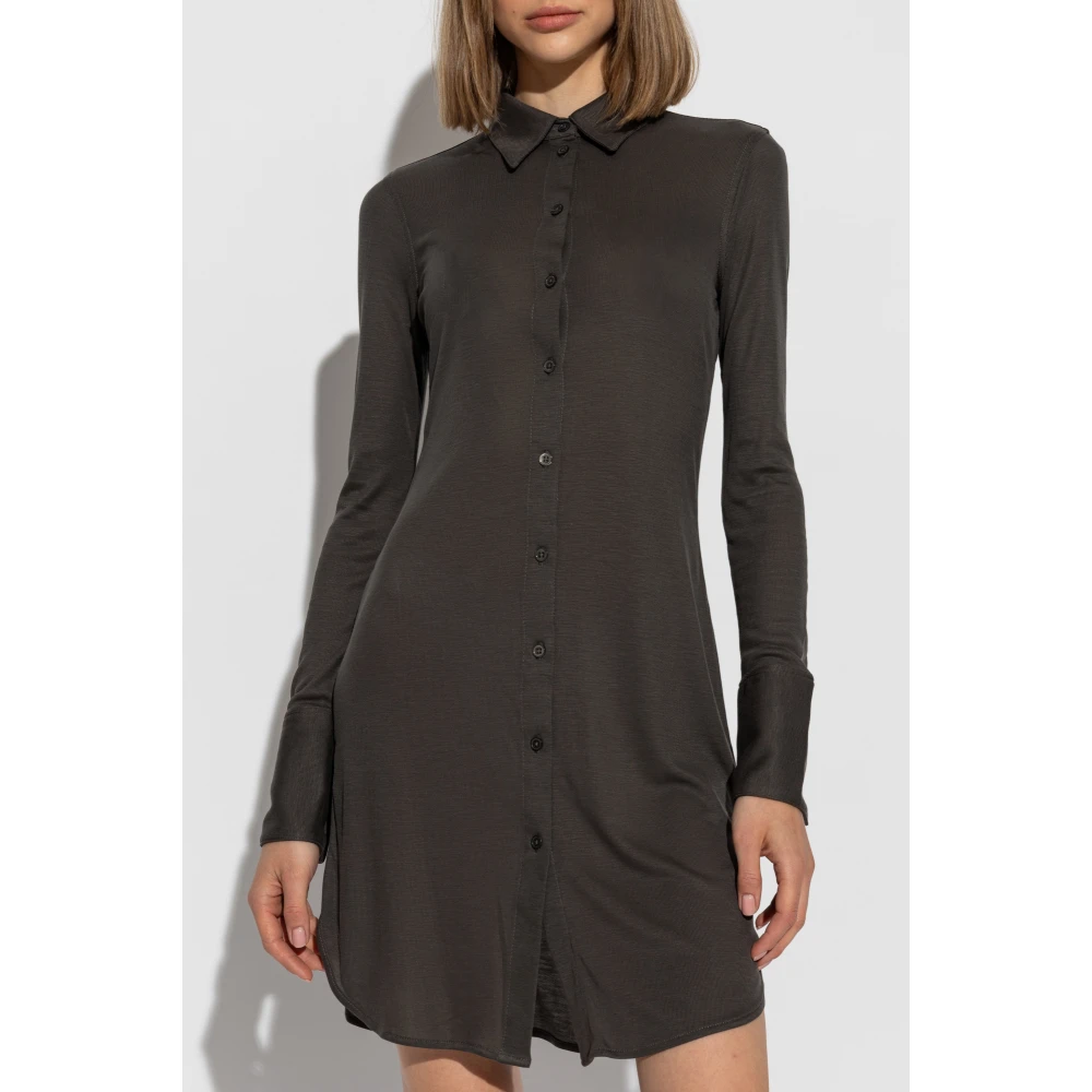 Helmut Lang Geknoopte Jurk Gray Dames