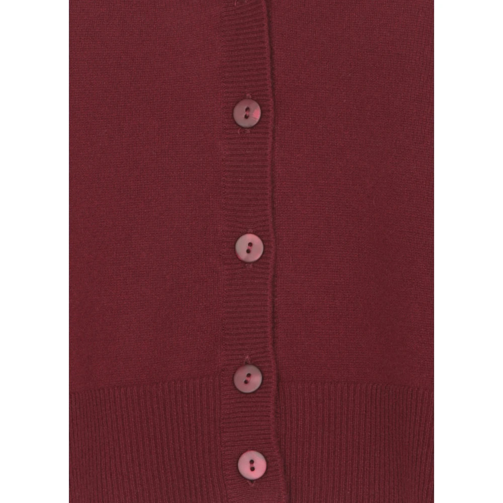 Kangra Kasjmier V-hals Trui Bordeaux Red Dames