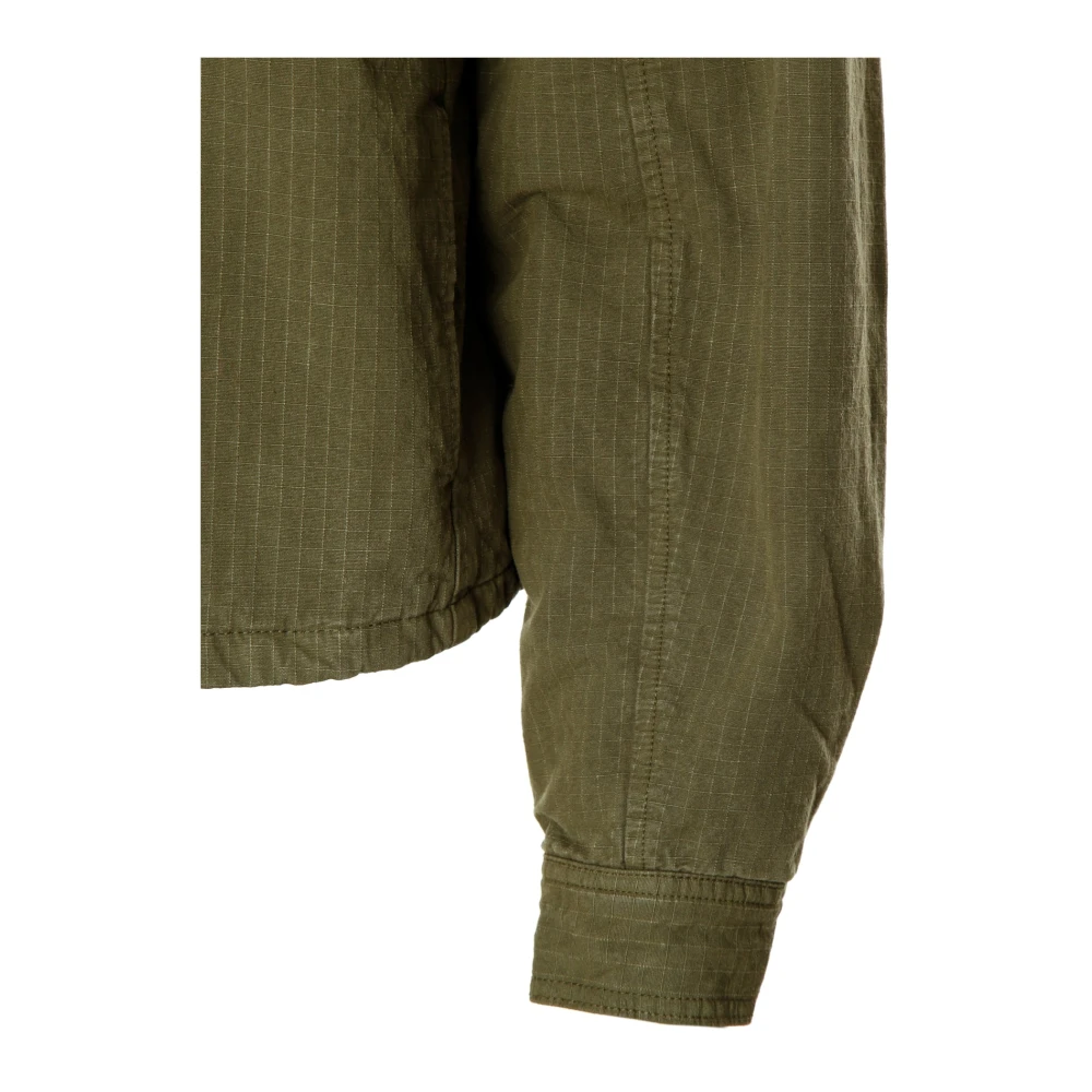 American vintage Lichtgewicht jas met knoopsluiting Green Dames