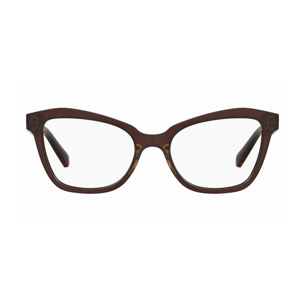 Love Moschino Stijlvolle Bruine Acetaat Damesbril Brown Dames