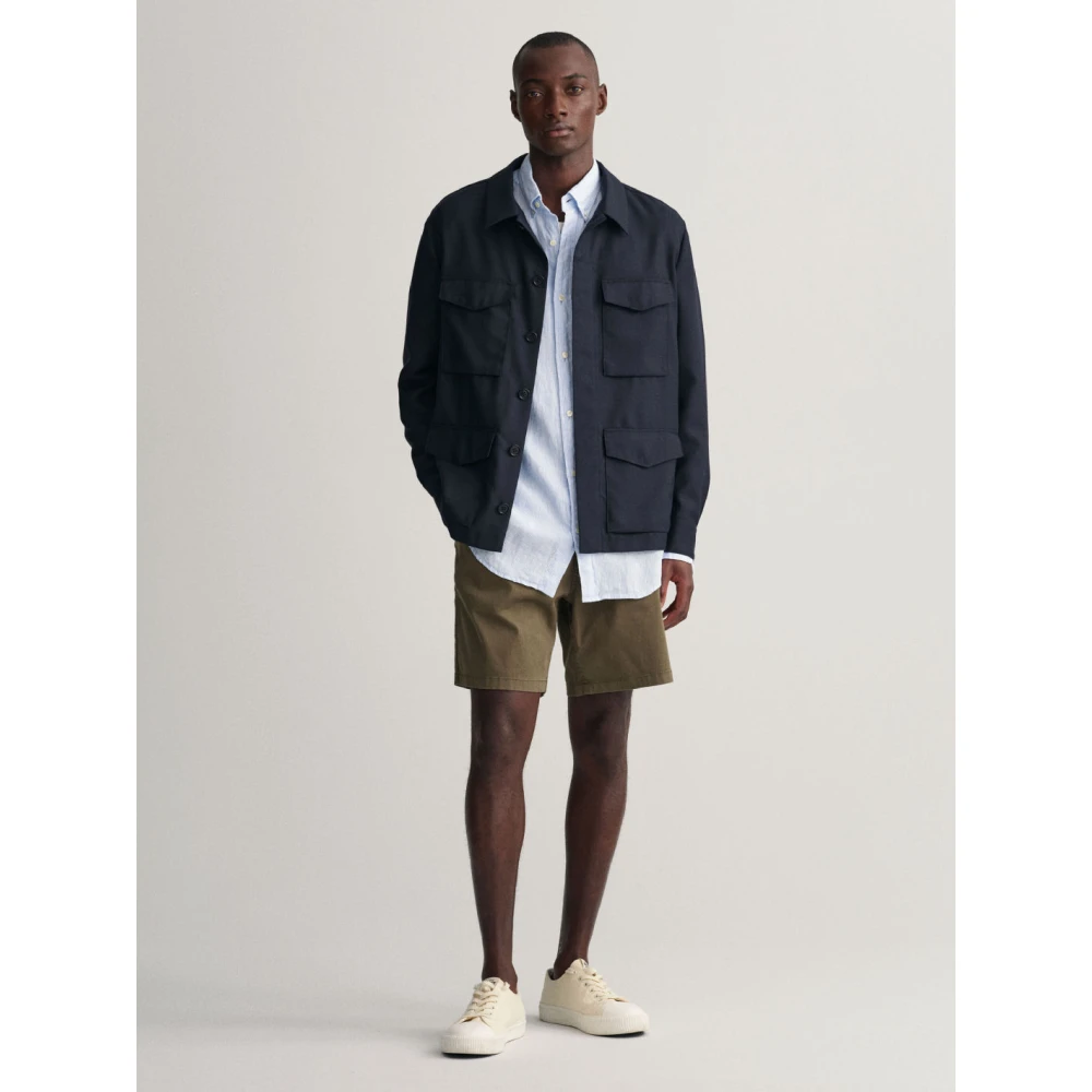 Gant Casual Overhemd Blue Heren