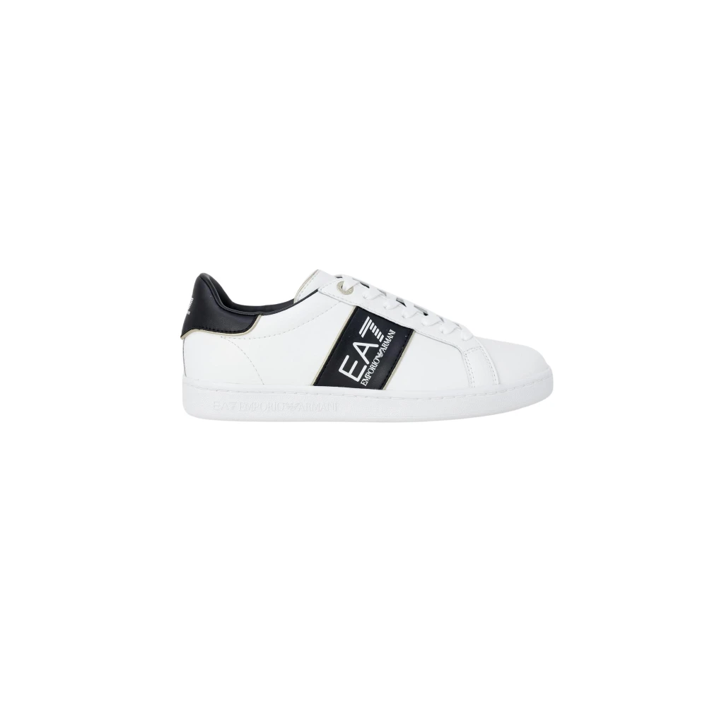 Emporio Armani Ea7 White Leather Lace-Up Trainers - Male - Sneakers - 7 1/3 Uk - Shoes