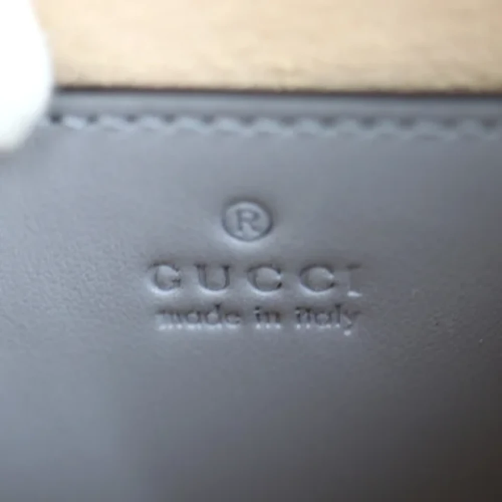 Gucci Vintage Pre-owned Leather totes Gray Dames