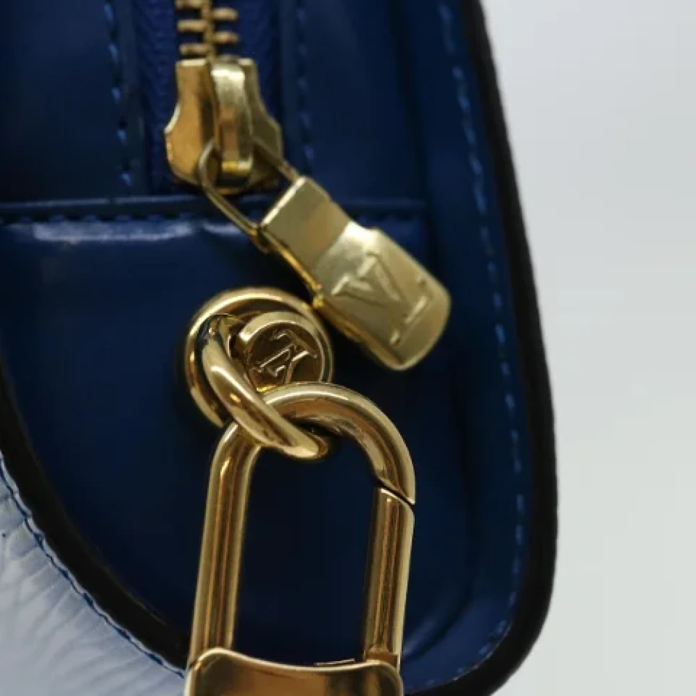 Louis Vuitton Vintage Pre-owned Leather clutches Blue Dames